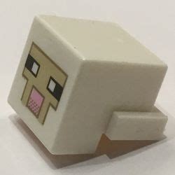 LEGO PART 19727pr0006 Minifig Head Special, Cube with Rear Ledge ...