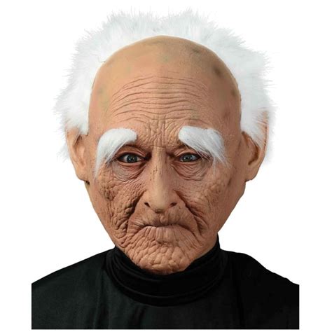 Buy Hobbypos Creepy Old Man Grandpa Bald Elder Adult Mens Costume Latex ...