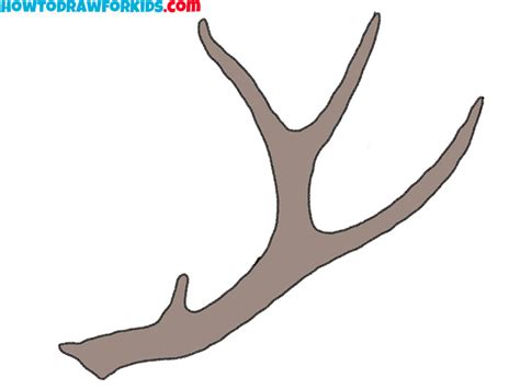 How to Draw Antlers - Easy Drawing Tutorial For Kids