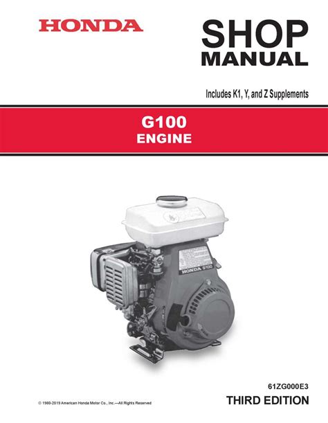 Honda Engines | Shop Manuals Publications | Honda Power Products Support Publications