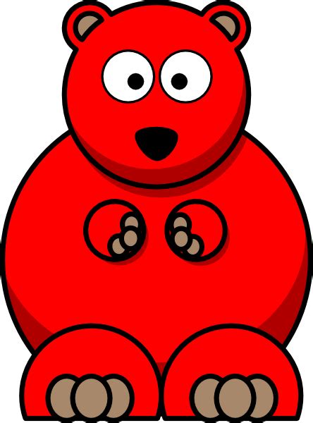 Red Teddy Bear Clip Art