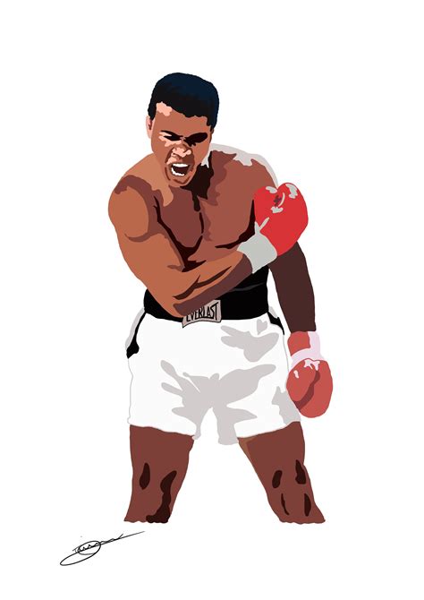 Muhammad Ali A4 Digital Art Print - Etsy