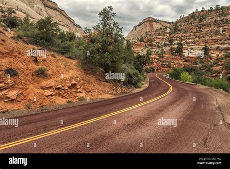 The Zion Scenic Drive ,Zion National Park,Utah,USA Stock Photo - Alamy