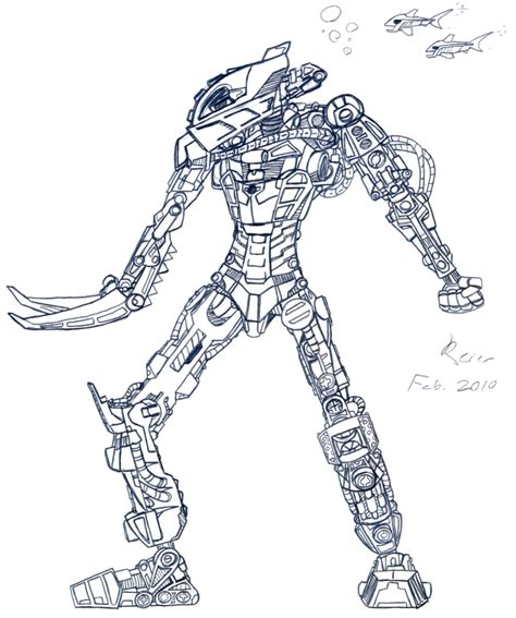 Bionicle Matoro Mahri Lineart by Reier on DeviantArt