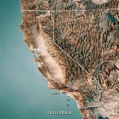 California contour map - varmiss