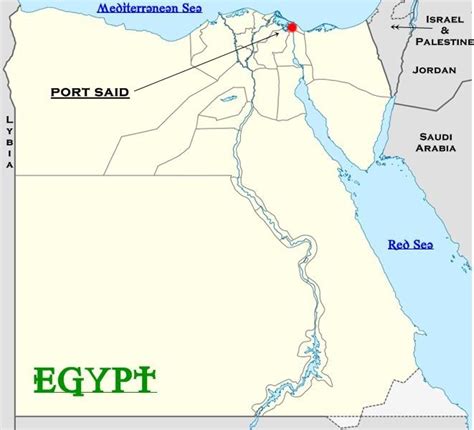 From Egypt With Love: Port Said Location on Map