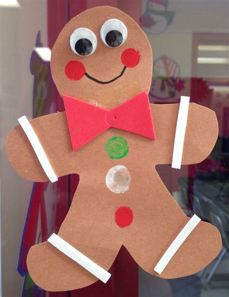 Paper plate gingerbread man craft free template – Artofit