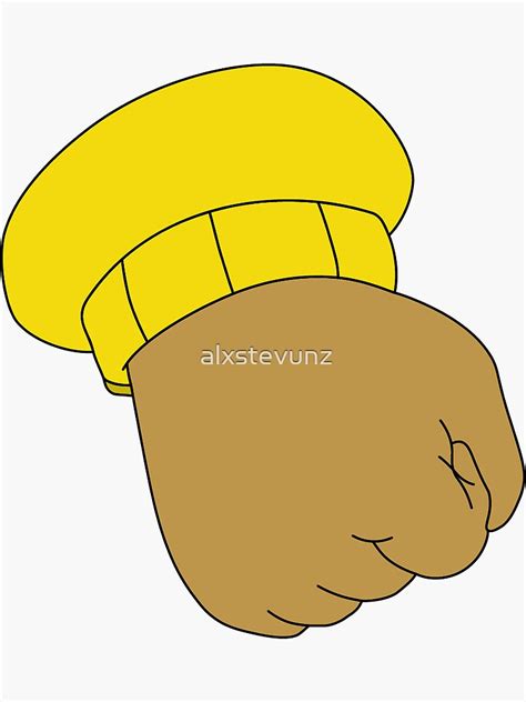 "Arthur Fist Meme" Sticker for Sale by alxstevunz | Redbubble