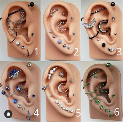 Pin by Tina Borges on $♢ʝɛաɛʟʀʏ♢$ | Cool ear piercings, Piercings, Ear piercings