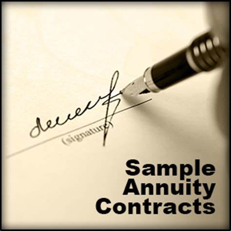 Sample Annuity Contracts & Insurance Company Guarantee Documents