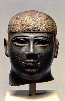 Bronze and electrum statue of 25th Dynasty Kushite Ethiopian king Shabaka, c. 700BC. | Ancient ...