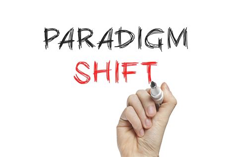 A paradigm shift, a concept identified by the American physicist and ...