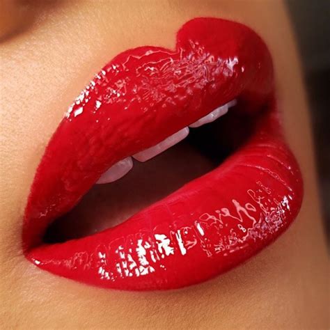 110th Street LipShine in 2023 | Lush lips, Red lip eye makeup, Red ...