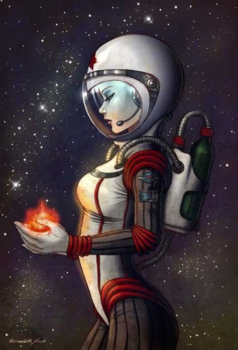 Astro Picture (2d, sci-fi, astronaut, girl, woman, space) | Art Is My Religion | Pinterest ...