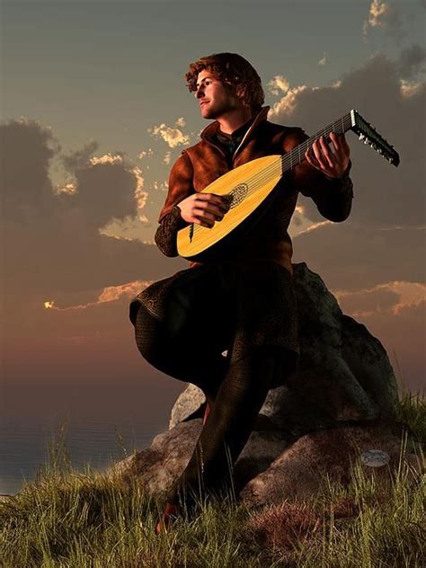 Bard With Lute by Daniel Eskridge in 2022 | Bard, Fantasy character design, Fantasy characters