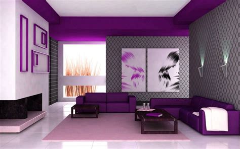 Miscellaneous of Wall Paint | Circle Decor | Purple living room, Room ...