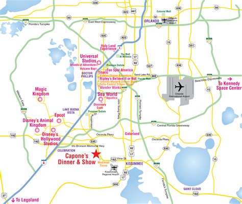 Orlando Florida Theme Parks Map - Free Printable Maps