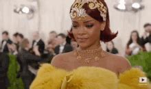 Rihanna Dress GIF - Rihanna Dress Red Carpet - Discover & Share GIFs