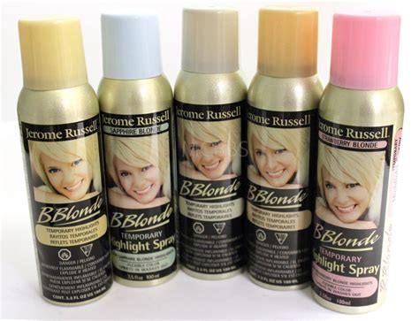 JEROME RUSSELL B BLONDE TEMPORARY HIGHLIGHTS SPRAY (5 COLORS) 3.5 FL ...