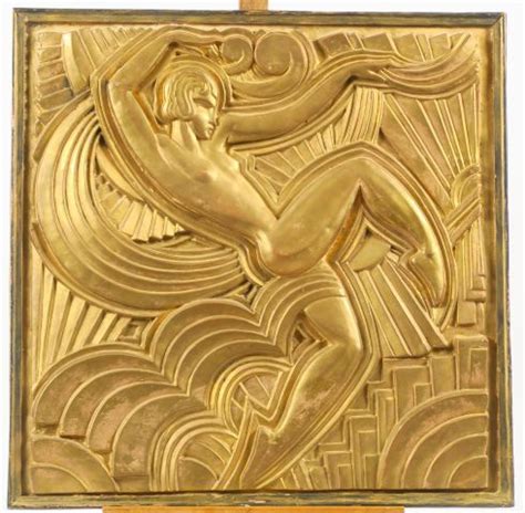 Lot de PICO "Danseuse" Bas-relief Art déco en terre cuite patinée et ...