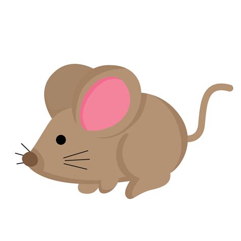 Little Mouse and Autumn Leaves Cartoon Illustration Vector Clipart ...