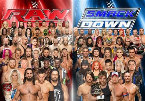 New Raw & Smackdown Live Roster | Wwe superstars, Wwe draft, Wwe