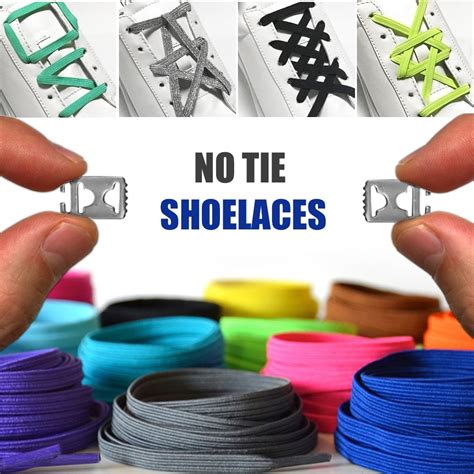 Universe No Tie Shoelaces Colorful Elastic Laces Stainless Steel buckle shoelaces system for ...