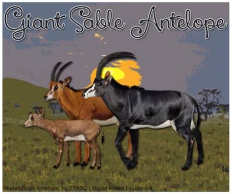 Giant Sable Antelope - Zoo Tycoon 2 - ForumsClub