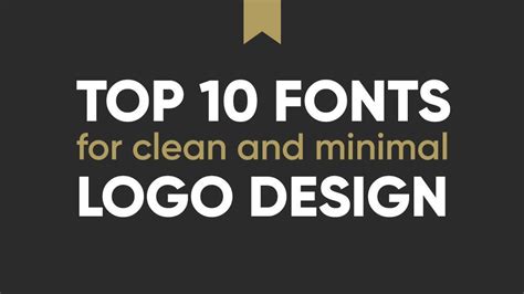 10 Best Pro Fonts for Clean & Minimalist Logo Design | Minimalist logo ...