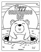 4 Adorable Groundhog Day coloring Pages For Kids sketch template