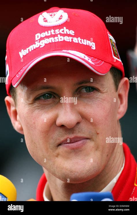 German Formula One driver Michael Schumacher of Ferrari F1 team after the second practice ...