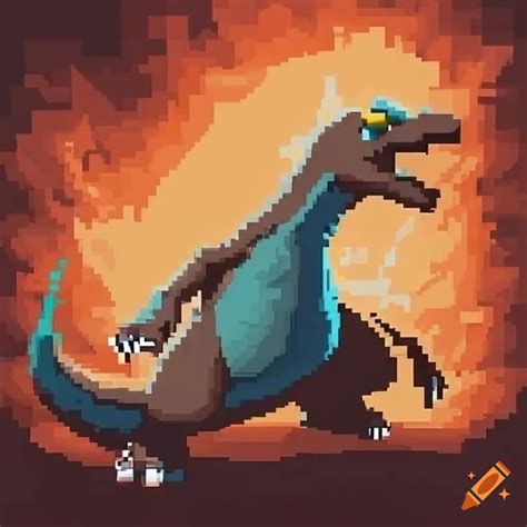 Pixel Art Pokemon Charizard