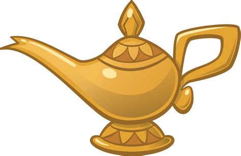Download HD Genie Lamp With Smoke Clipart - Disney Aladdin Lamp Transparent PNG Image - NicePNG.com