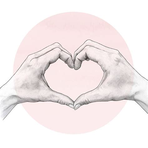 heart shaped hand drawing. Would love this on a wedding invitation | Heart hands drawing, How to ...