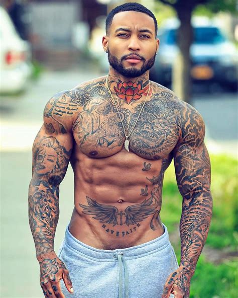 Looking for tattoo ideas? Check out 10 of the hottest black men with ...