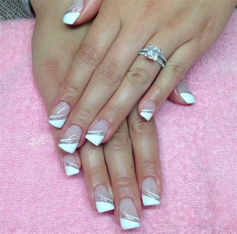 Sideways French | French nails, Nail color trends, Nail designs