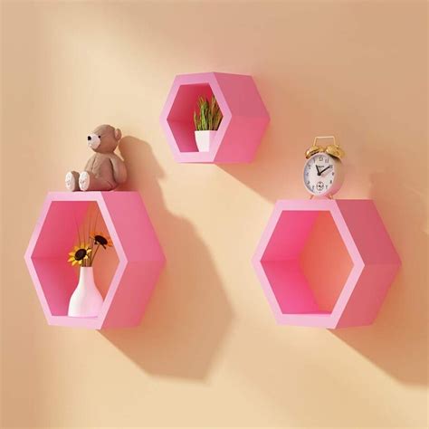 Fabulous Enterprises MDF Hexagon Shaped Storage Wall Shelves, For Home/office, 3 at Rs 400/piece ...