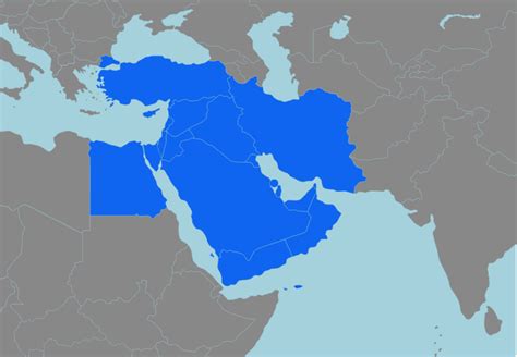 Find 16 Middle East Countries - Map Quiz Game