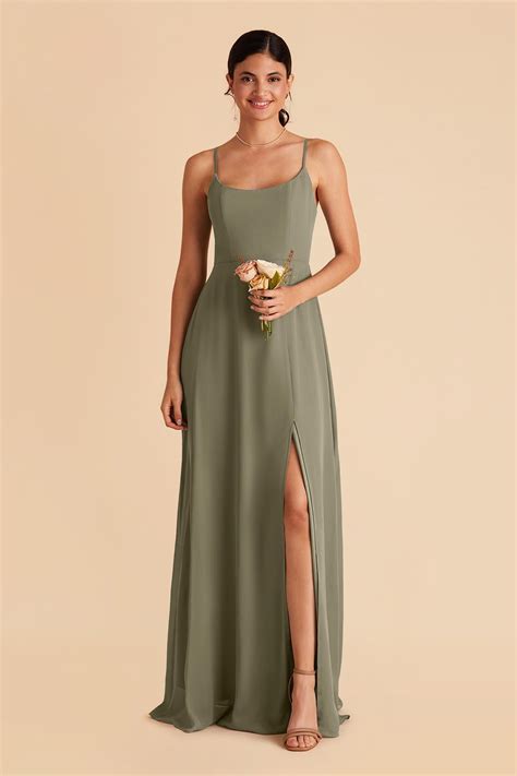 Moss Green Bridesmaid Dresses Under $100 | Birdy Grey