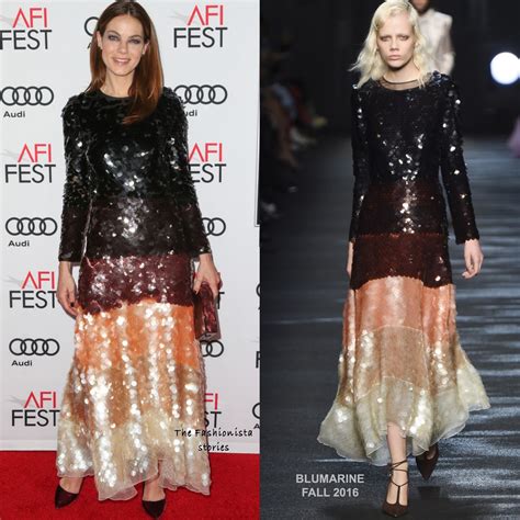 Michelle Monaghan in Blumarine at the 2016 AFI FEST Closing Night & 'Patriots Day' Screening