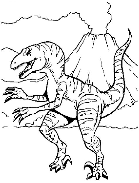 Raptor Dinosaur Coloring Pages at GetColorings.com | Free printable ...