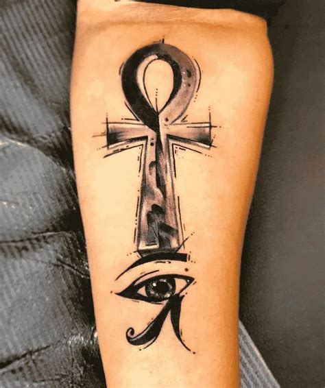 Ankh Tattoo Design Images (Ankh Ink Design Ideas) Horus Tattoo, Ankh Tattoo, Anubis Tattoo, Eye ...