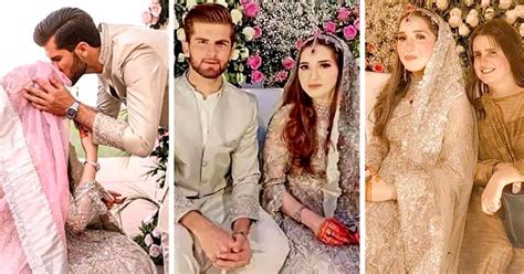 Shaheen Shah Afridi's wedding pictures with his wife Ansha Afridi ...