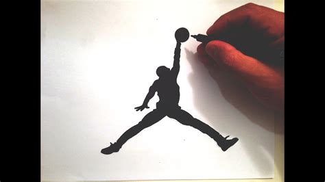 How to Draw the Jumpman Logo - YouTube