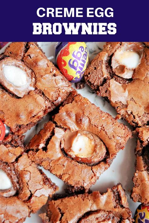 Creme Egg Brownies - My Gorgeous Recipes