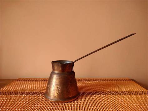 Turkish Copper Coffee Pot, Turkish Coffee Maker, Vintage Copper Pot, Cezve, Coffee Lovers Gift ...