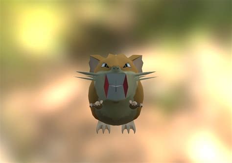 Raticate - 3D model by Soros [a84906f] - Sketchfab