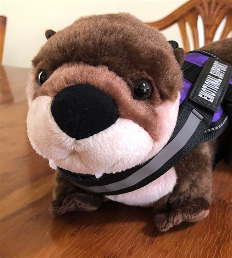 Emotional Support Otter Stuffed Animal Plushie Toy | Etsy