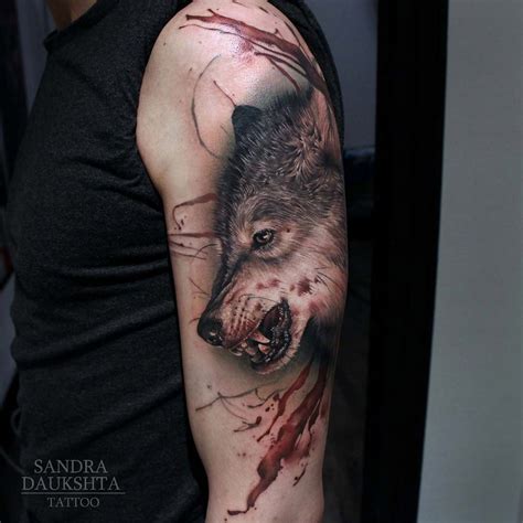 Bloody Wolf | Best tattoo design ideas