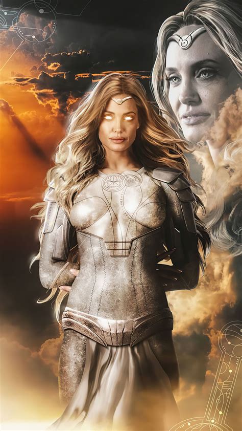 Angelina Jolie As Thena In The Eternals 4k In 2160x3840 Resolution ...